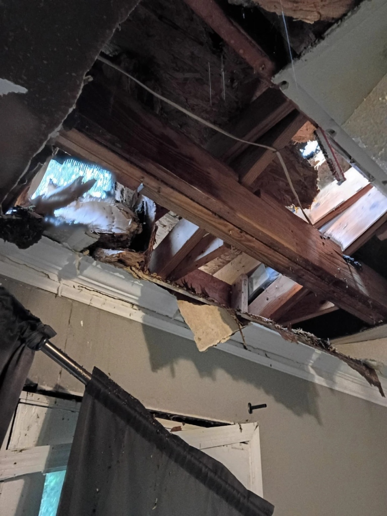 INTERIOR: Hole Inside Home